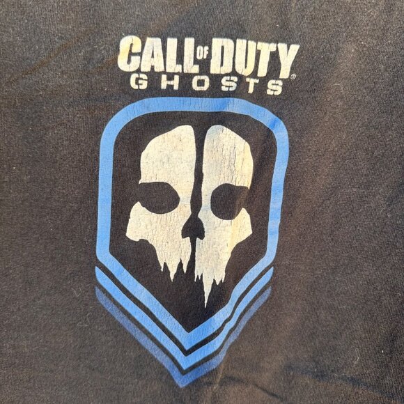 2014 Call Of Duty Ghosts Black Graphic Tee Kids XL 14/16 100% Cotton Short Sleev - Picture 5 of 13